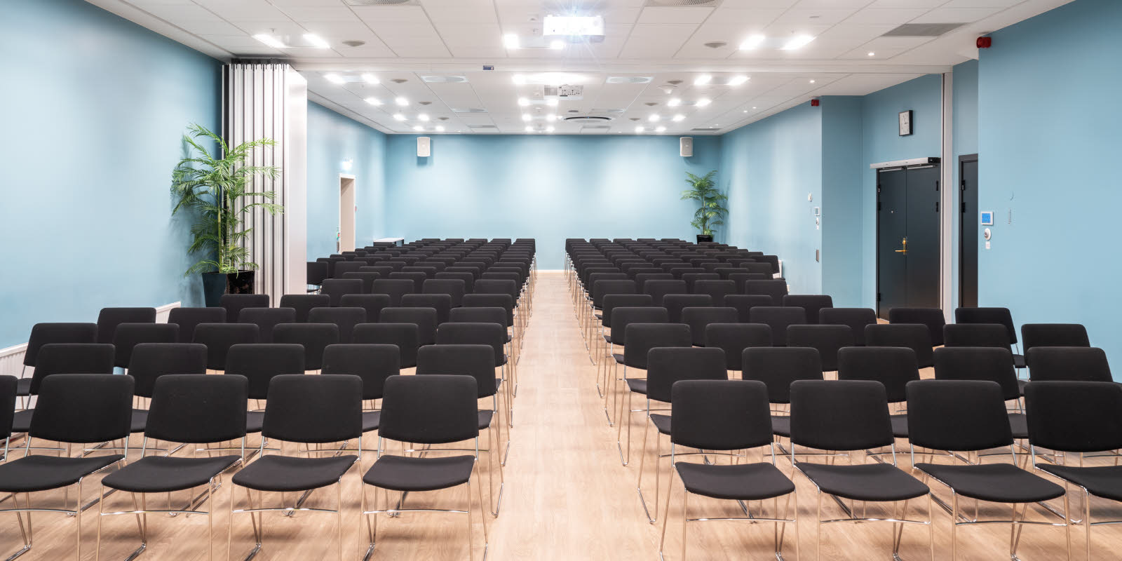 Møterom Fisketorget + Bryggen med klasserom opsett