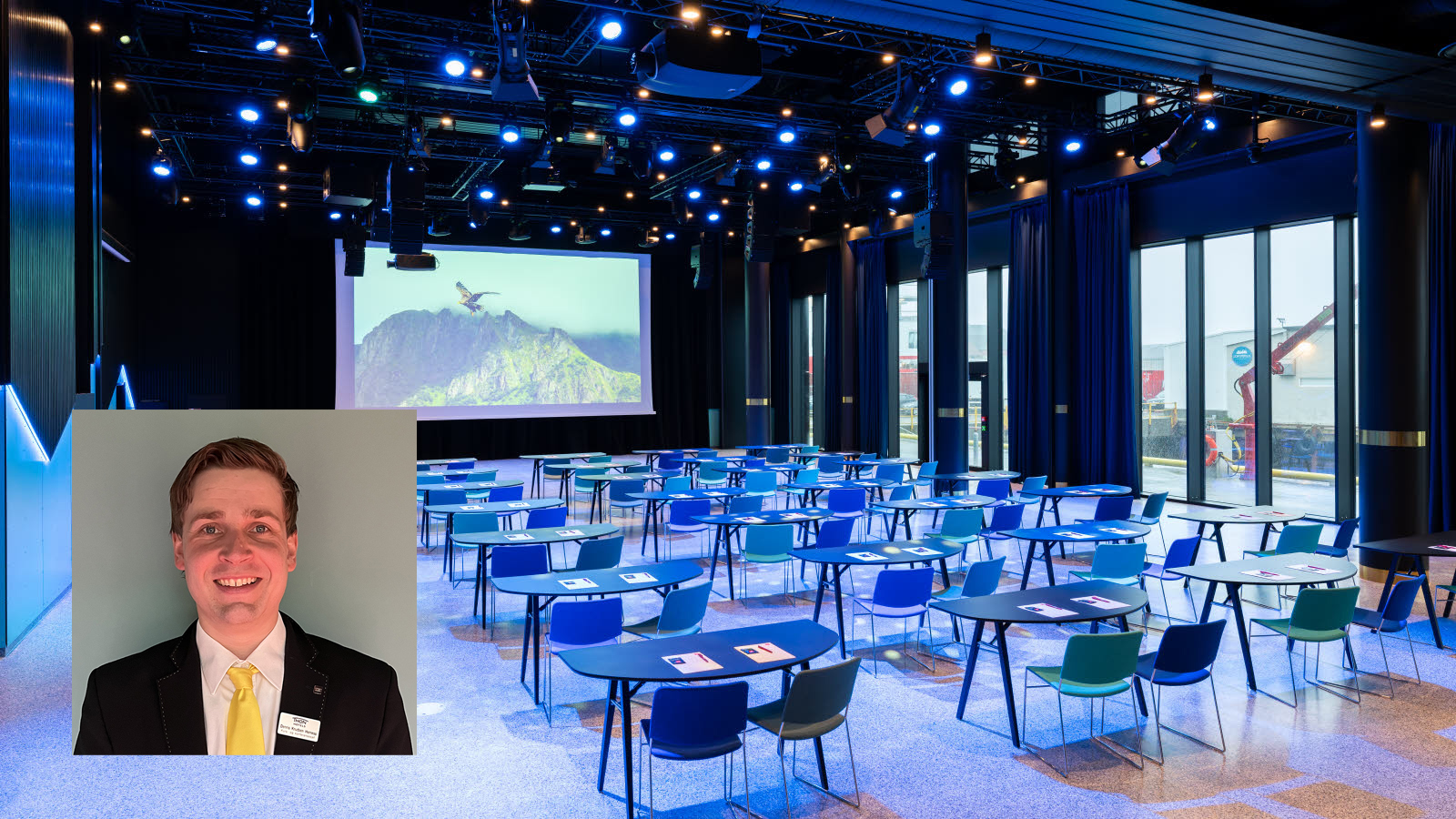 Lofotsalen hos Thon Hotel Svolvær.