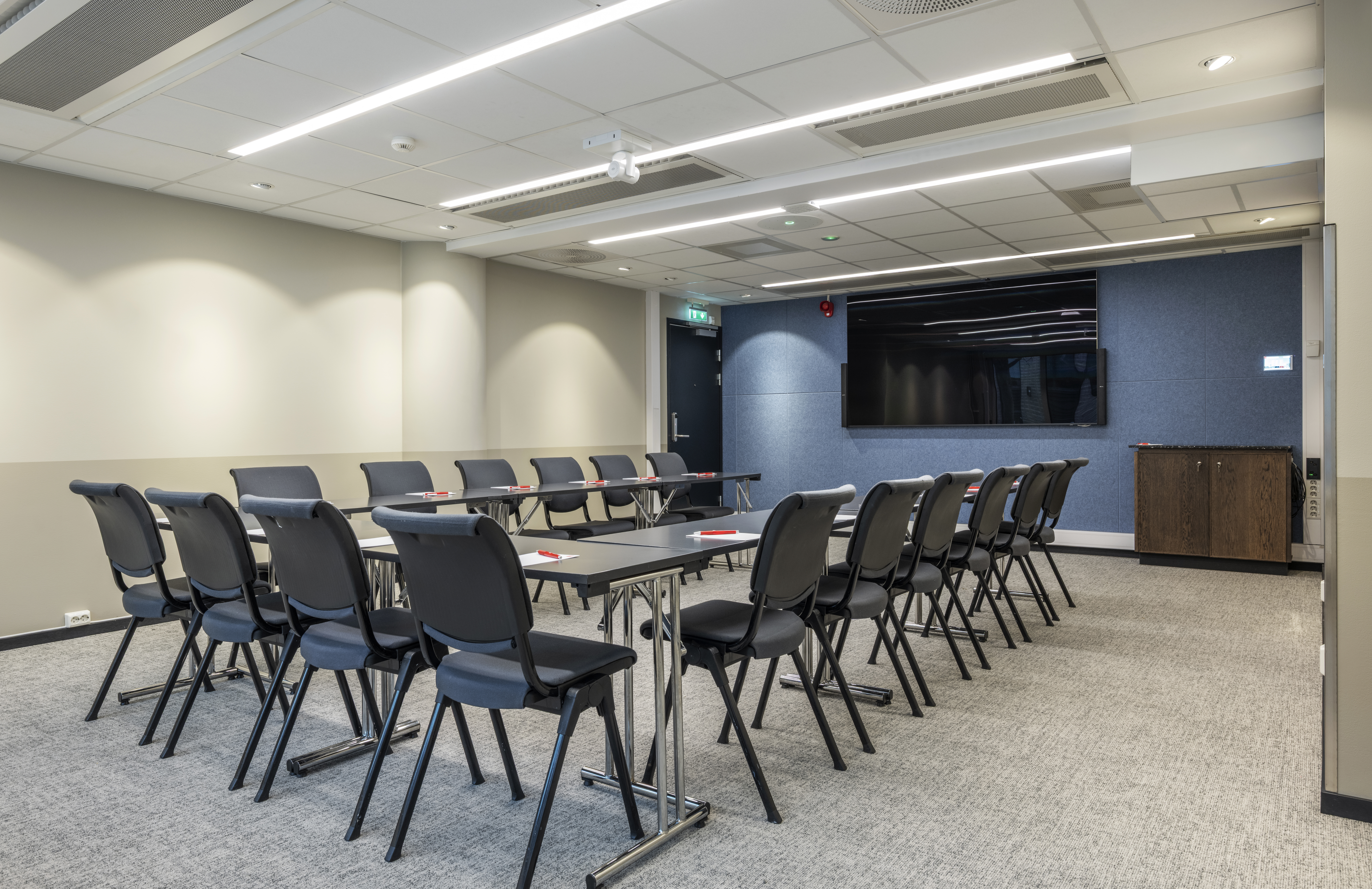 Konferanserom med plass til mange