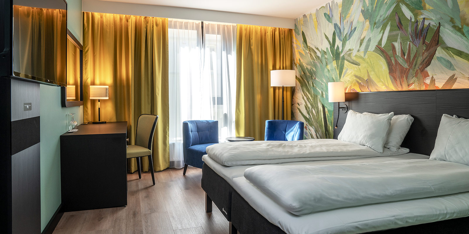 Standard room twin på thon hotel ålesund