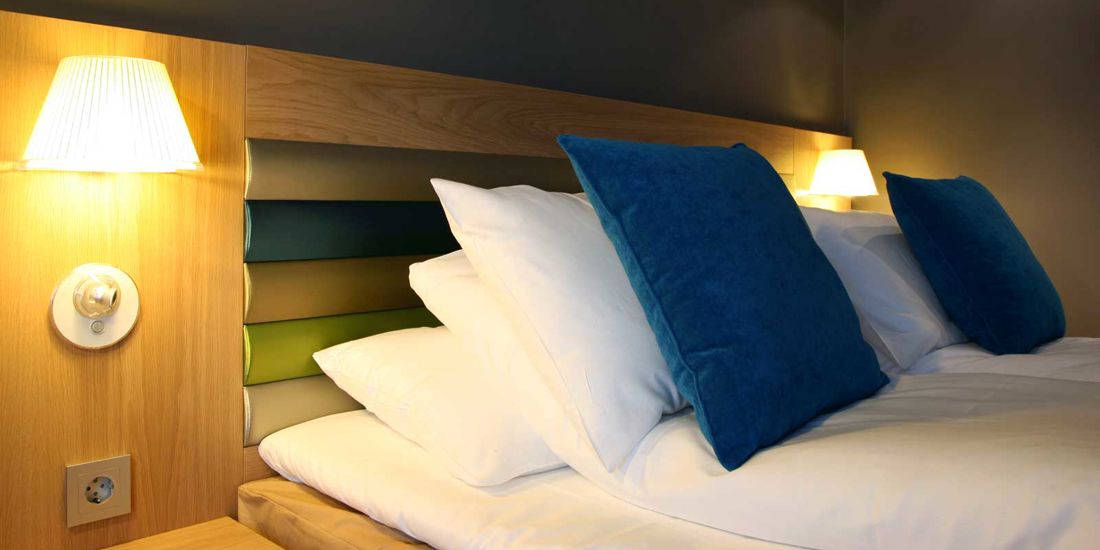 Seng i businessrom på Thon Hotel Brønnøysund