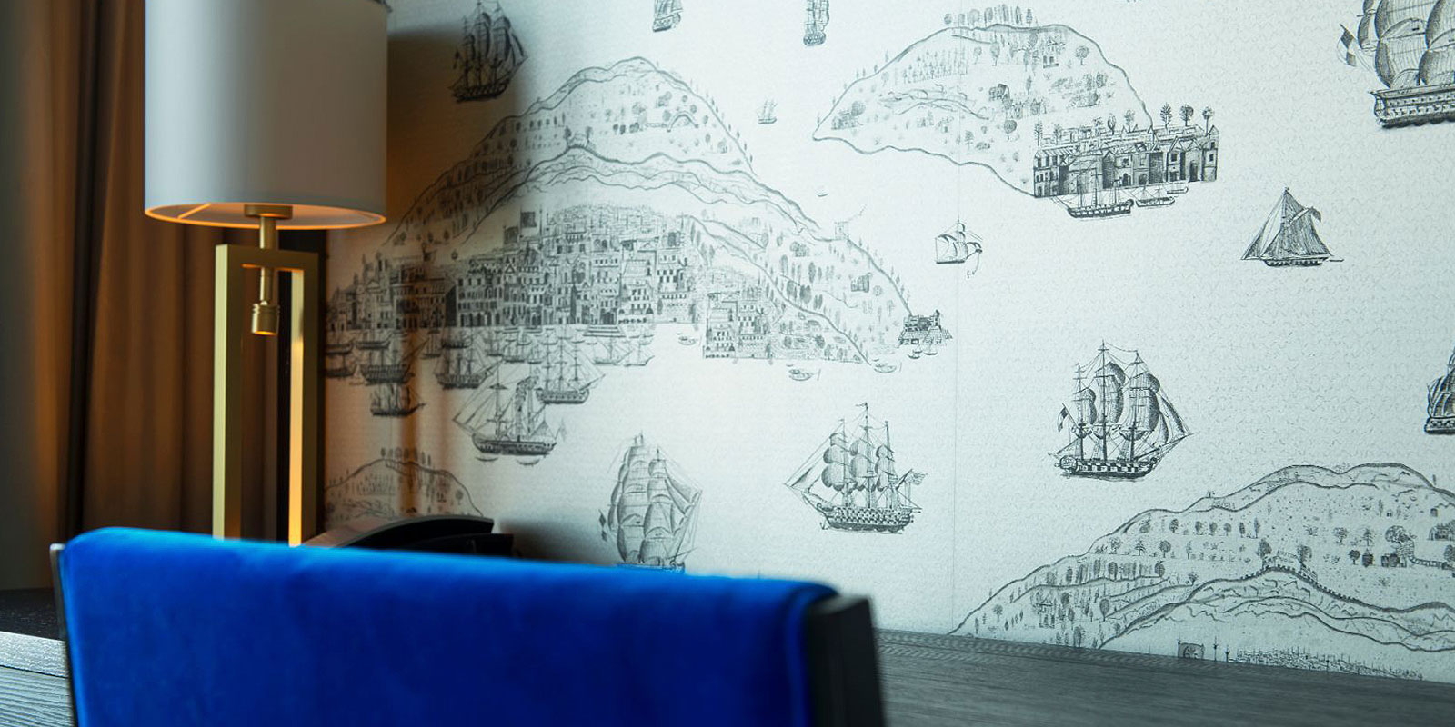 standard room single skrivebord