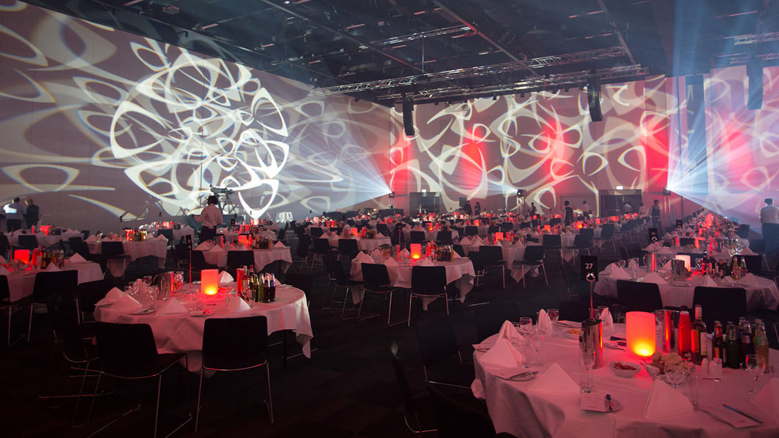 Konferanselokale med plass til 3400 personer
