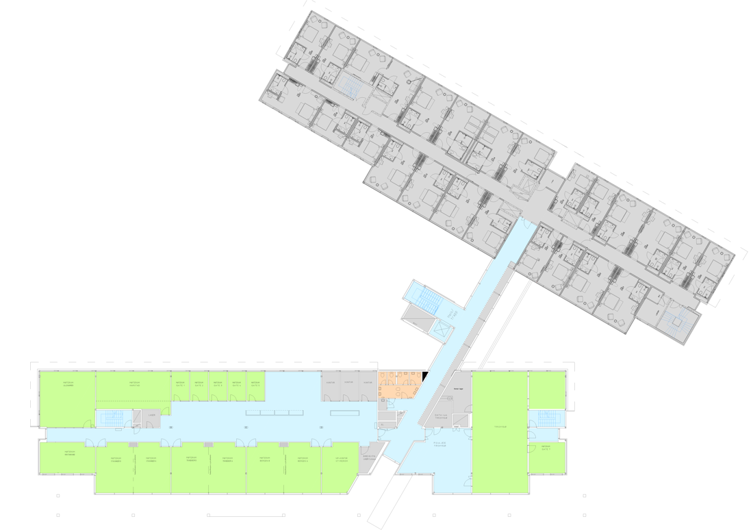 Plantegning over 3. etasje i konferanseavdelingen på Thon Hotel Oslo Airport