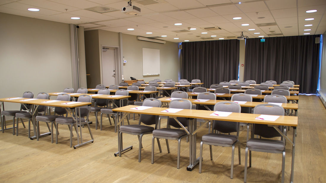 Konferanselokale med plass til 100 personer