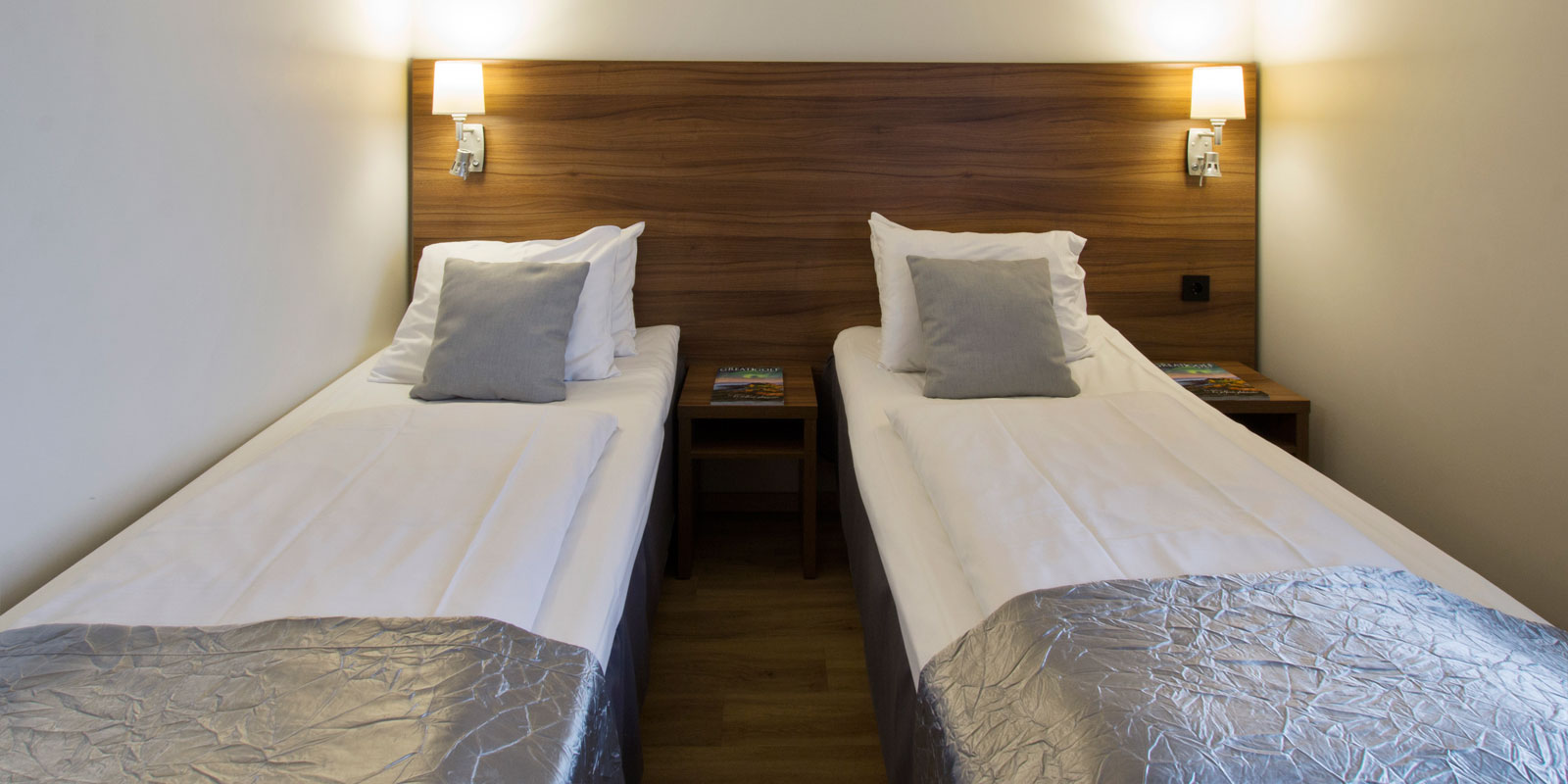 To senger i standard twinrom på Hotel Horten