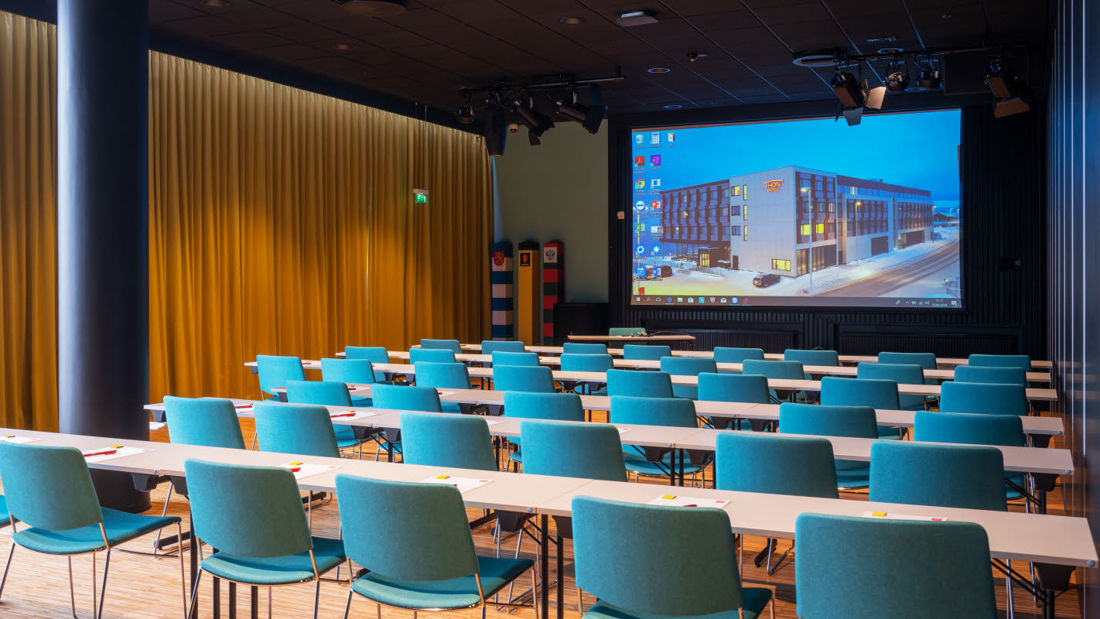 Konferanselokale med plass til 100 personer
