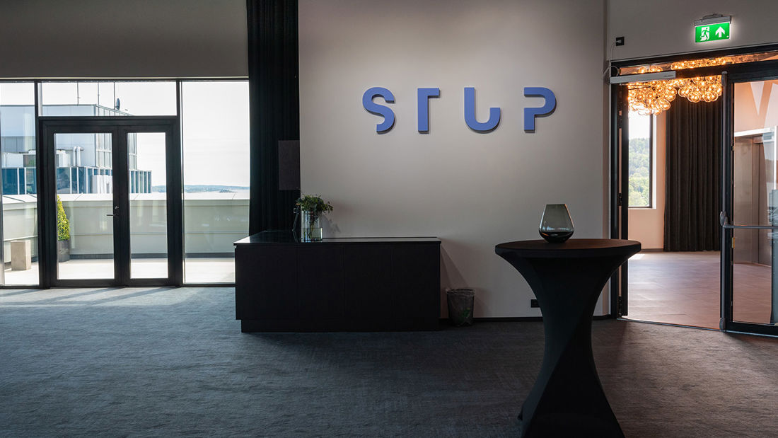 Mingleområde i konferanseavdelingen på Hotel Norge i Kristiansand