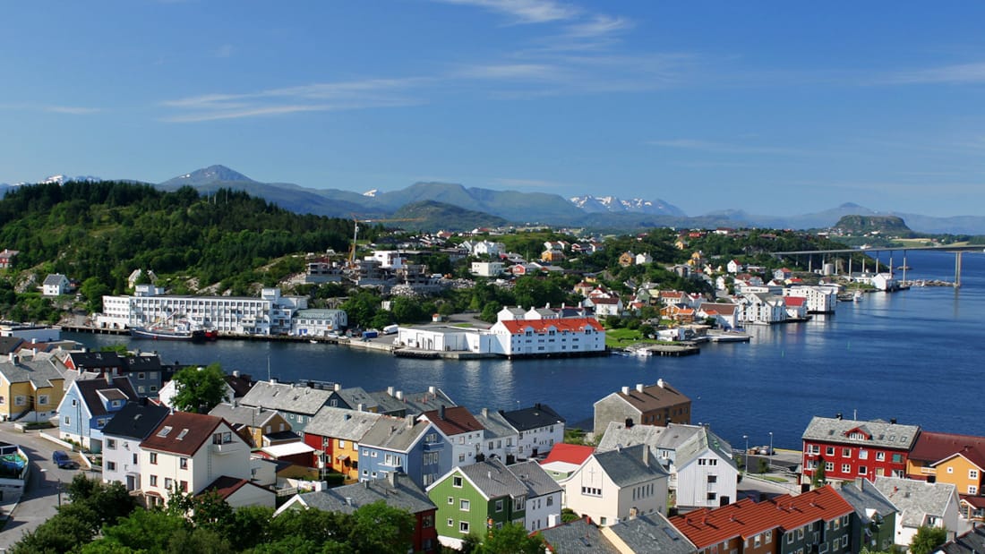 Utsikt over Kristiansund mot Innlandet