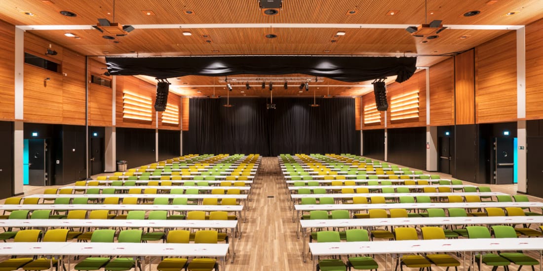 Konferanselokale med plass til 1000 personer