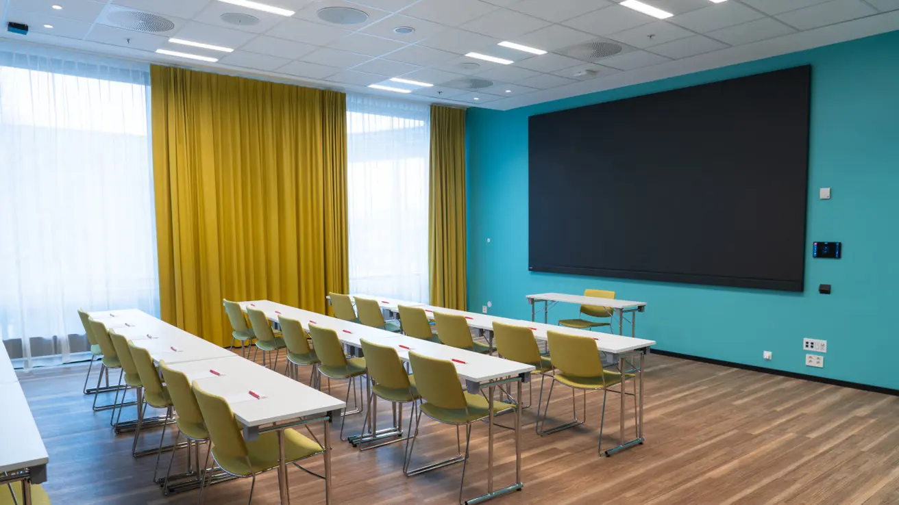 Konferanselokale med plass til 100 personer
