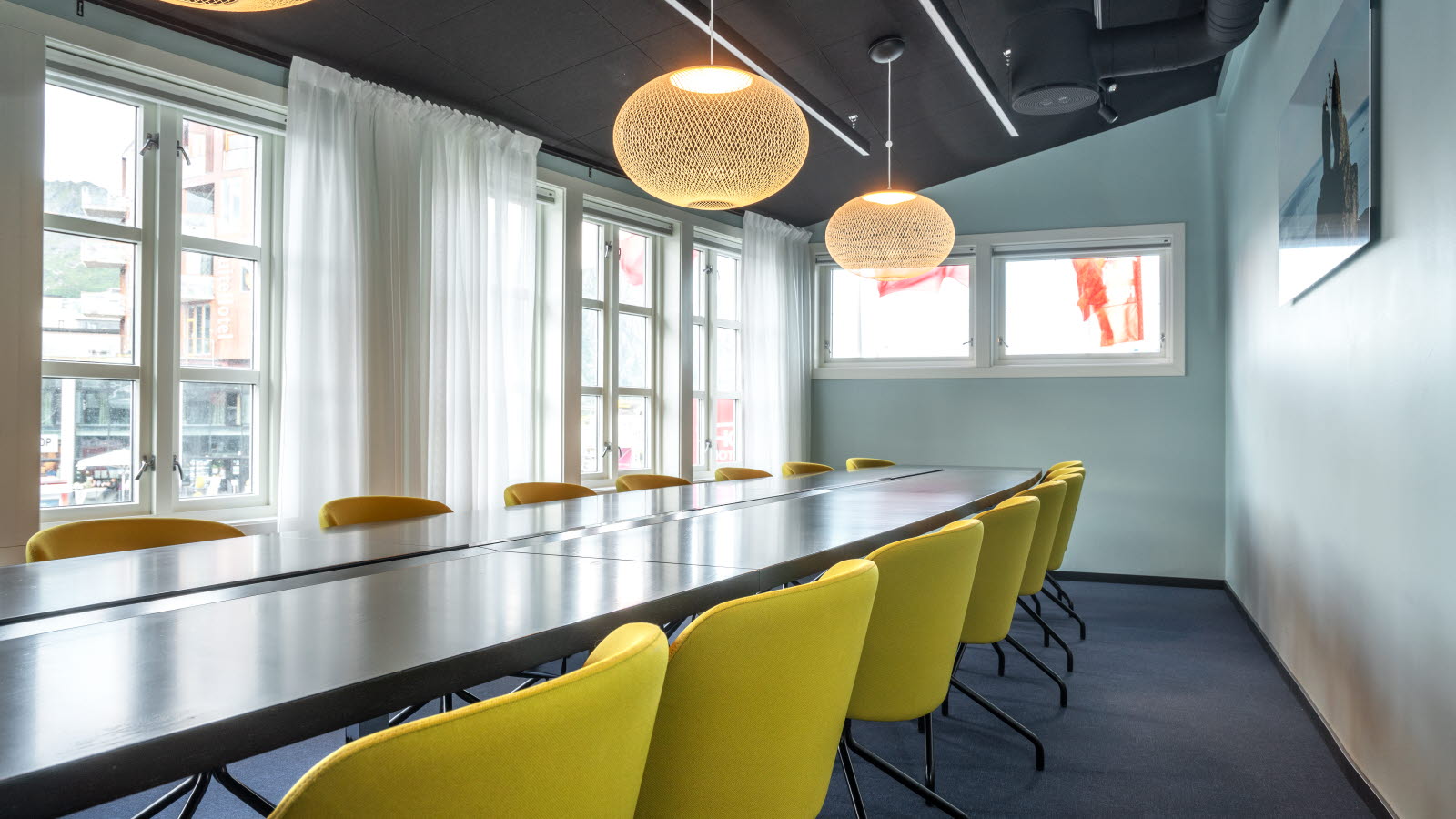 Møterom med styrebord