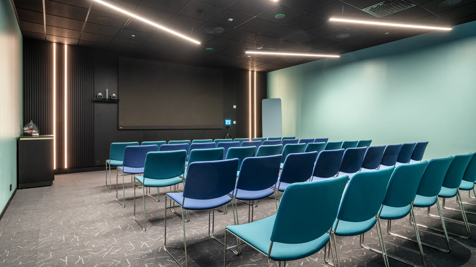 3D Illustrasjon av møterom.