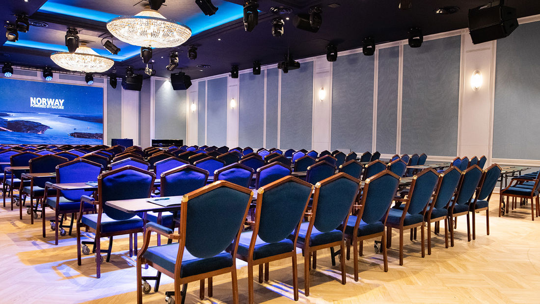 Konferanselokaler med plass til 200 personer