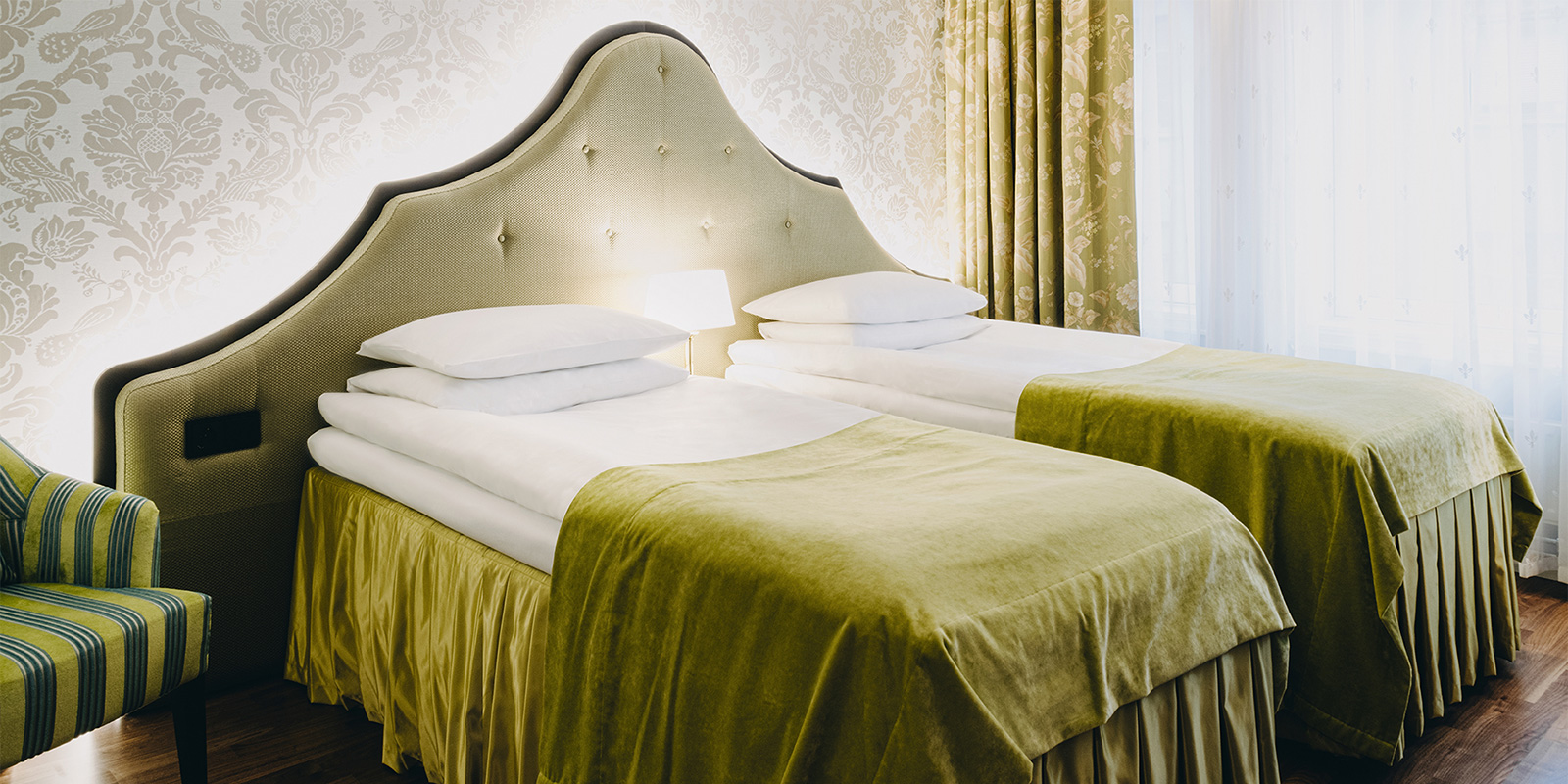 Standard room twin doobeltrom med adskilte enkeltsenger