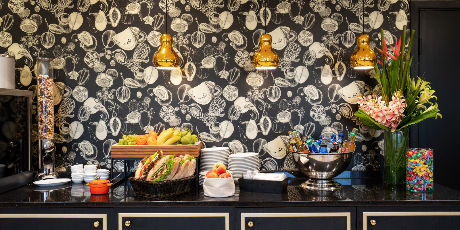 Pausebuffet med matservering på Thon Conference Universitetsgaten