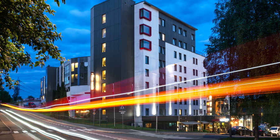 Fasaden på Thon Hotel Linne