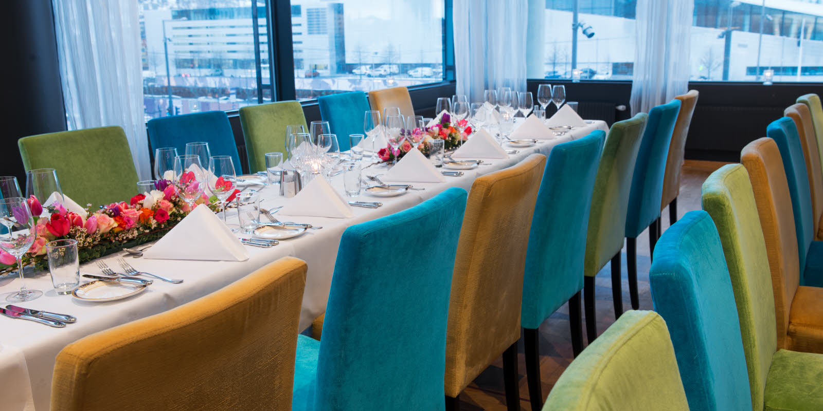 Scala restaurant dekket bord