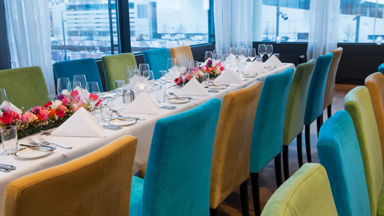 Scala restaurant dekket bord