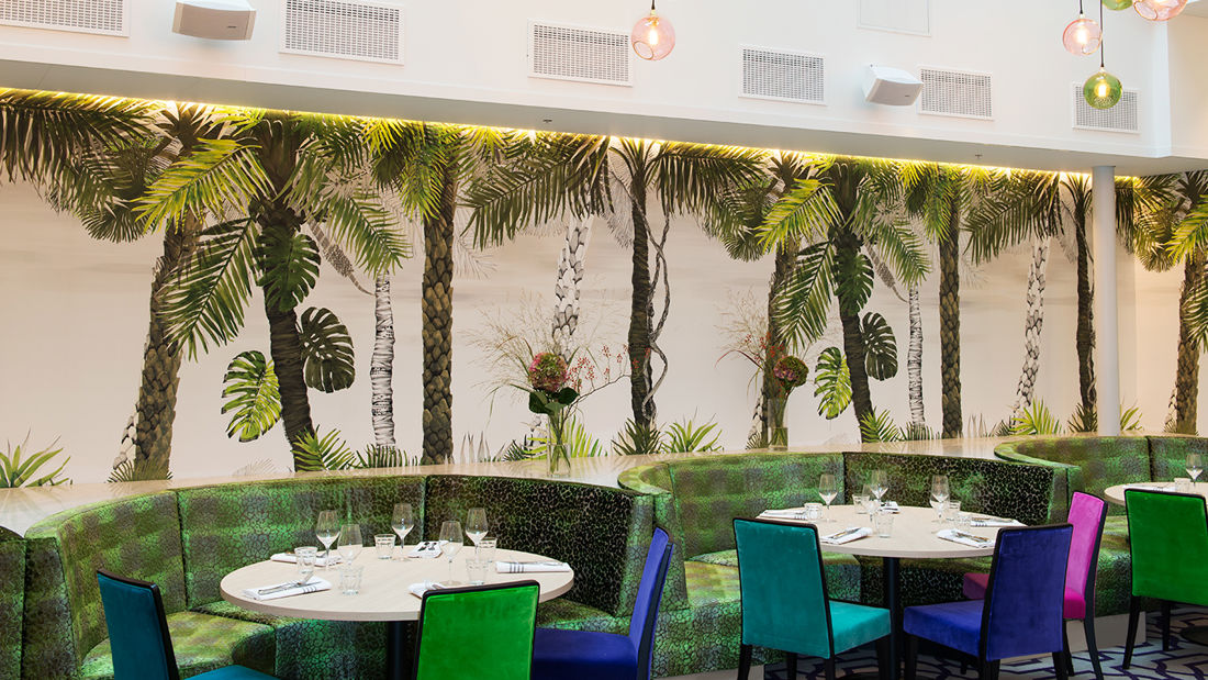 Vinterhagen på Brasserie Paleo med dekkede bord