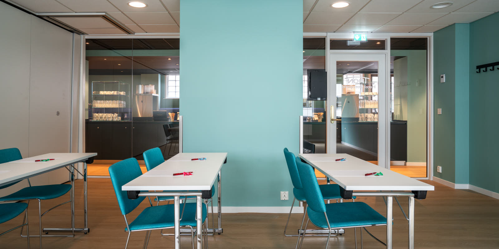 Skoleoppsett i møterom Eidsvoll 1 på Thon Hotel Slottsparken