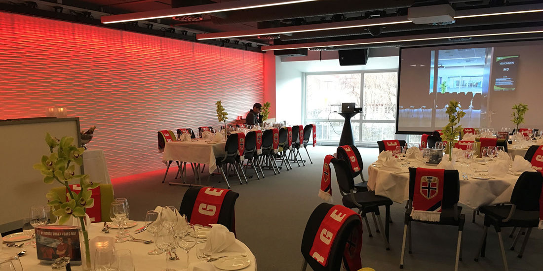 Møterom med plass til 170 personer i kinooppsett