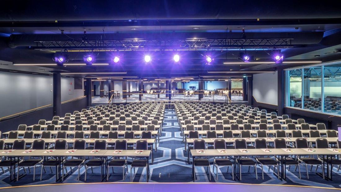 Konferanselokale med plass til 500 personer