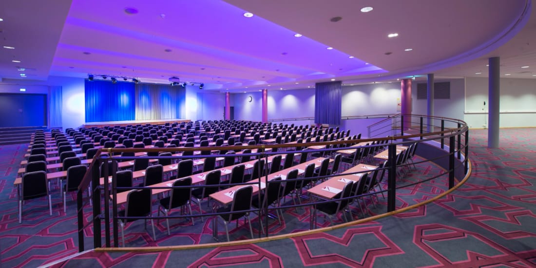 Konferanselokale med plass til 500 personer