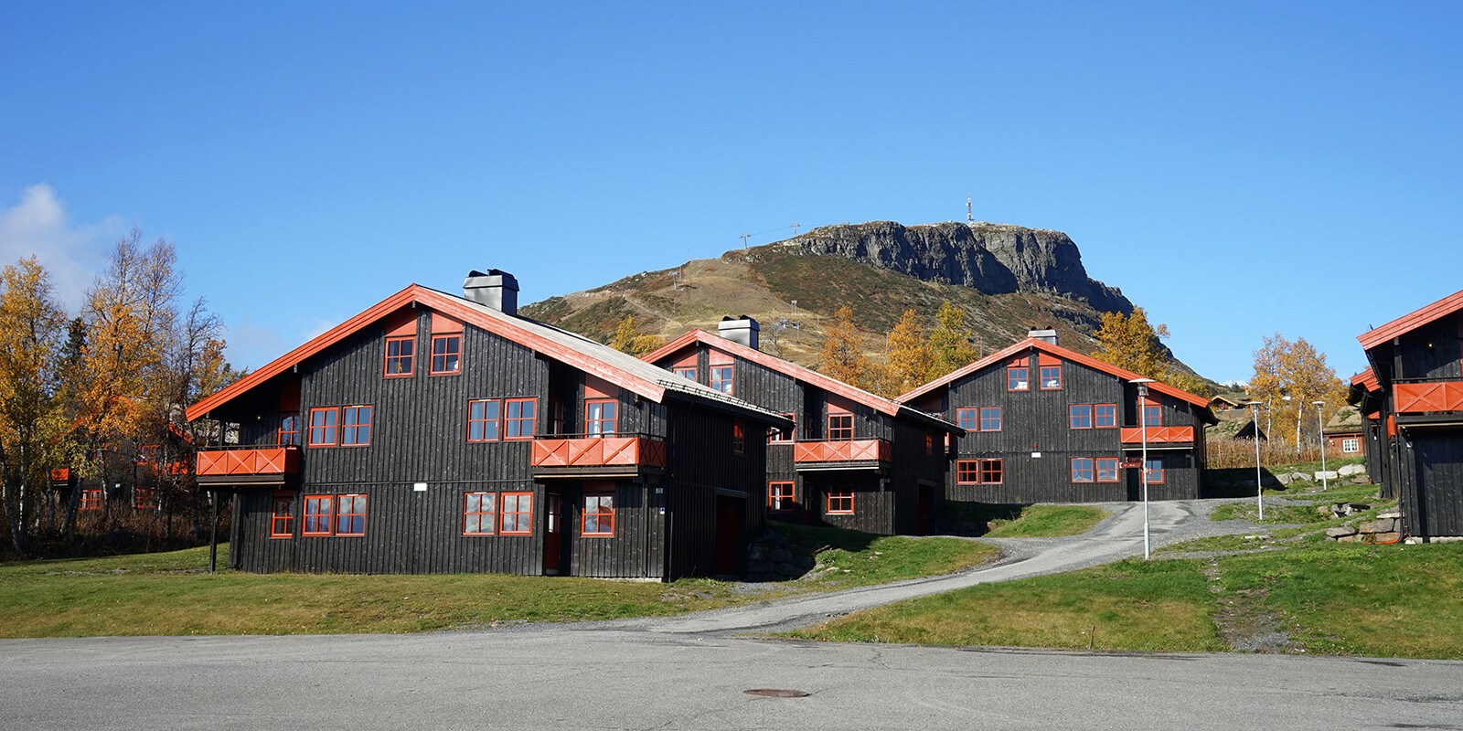 Fasade av leilighetsbygg p&#xE5; Thon Hotel Skeikampen