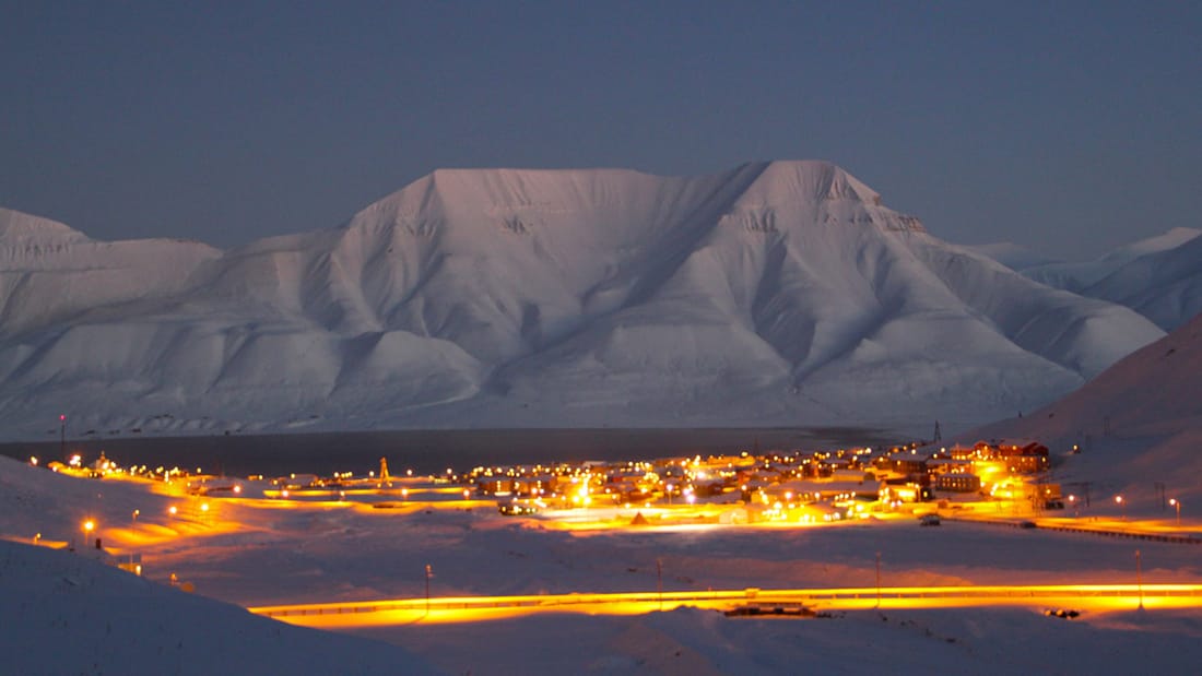 Kveldsbilde over Svalbard