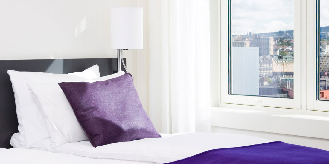Seng i Superior Leilighet på Oslo Panorama Apartments