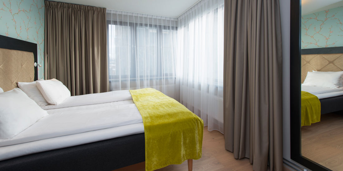 Soverom i toroms leilighet på Thon Hotel Slottsparken