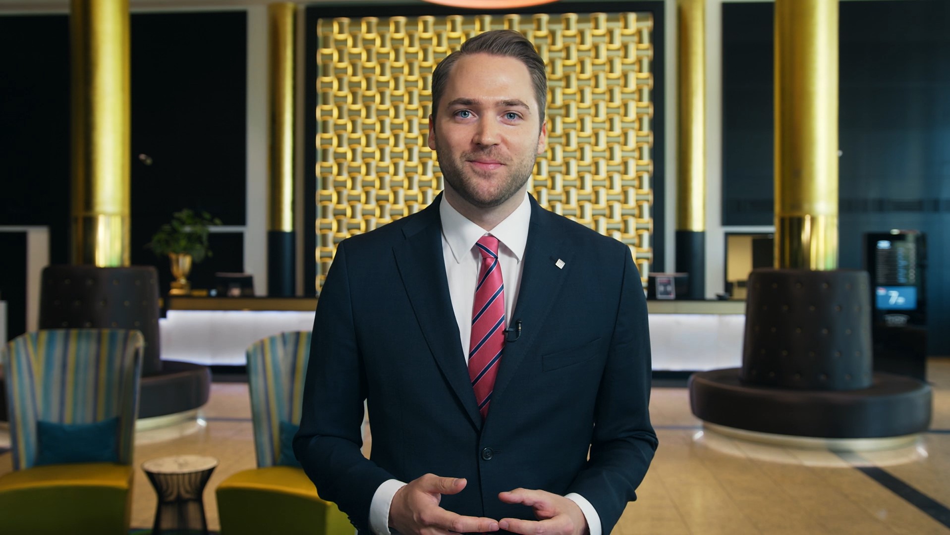 Konferansevert i resepsjonen på Thon Hotel Opera