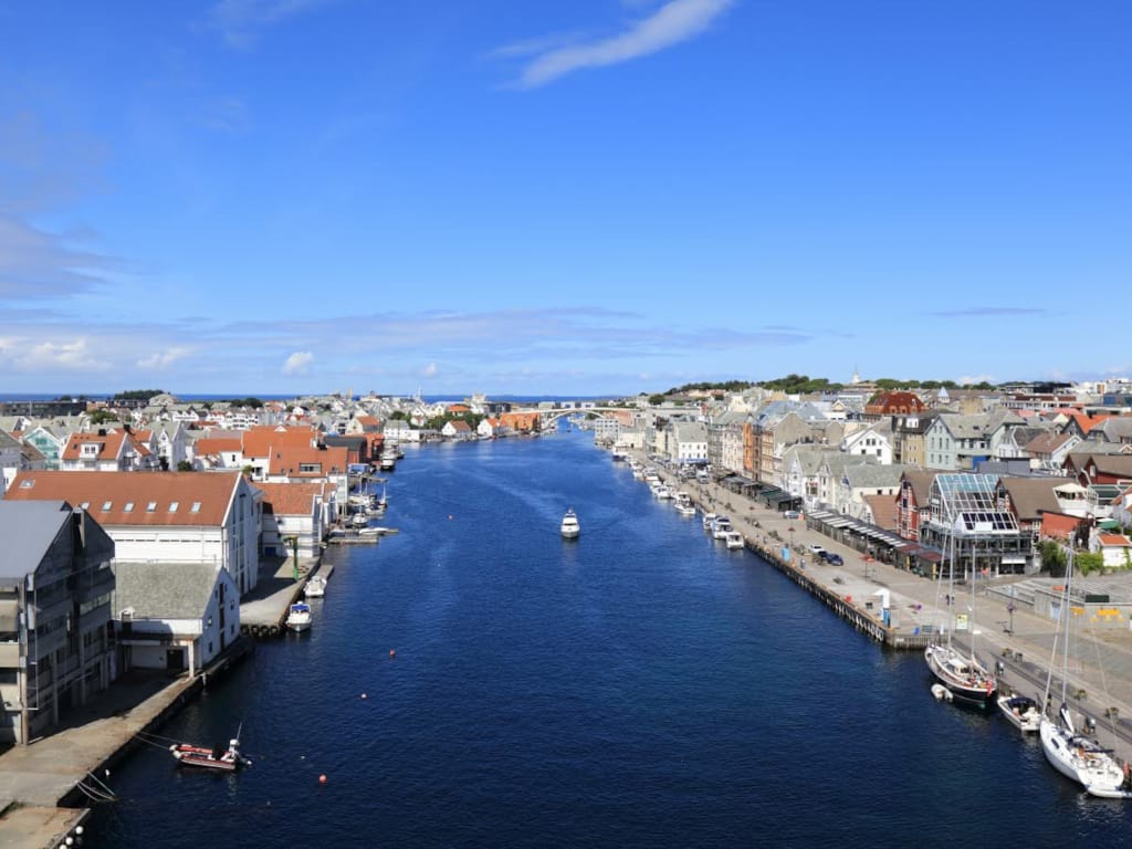 Panoramautsikt fra Haugesund 