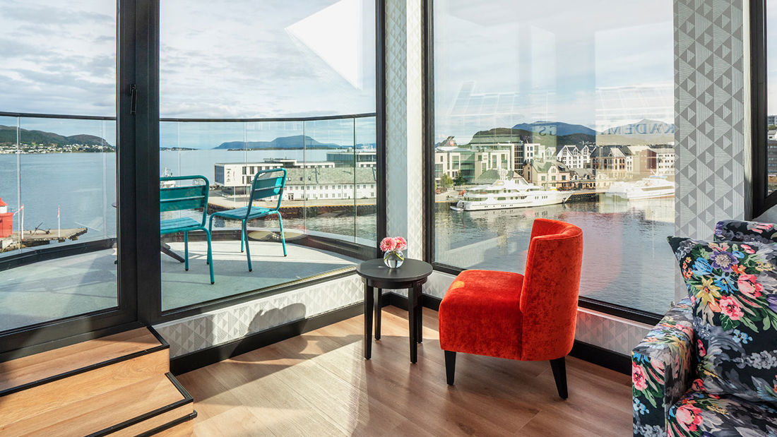 Suite med havutsikt på Thon Hotel Ålesund
