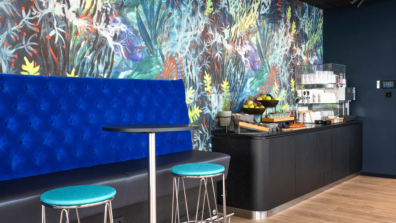 Pauseareale på Thon Hotel Harstad sin konferanseavdeling