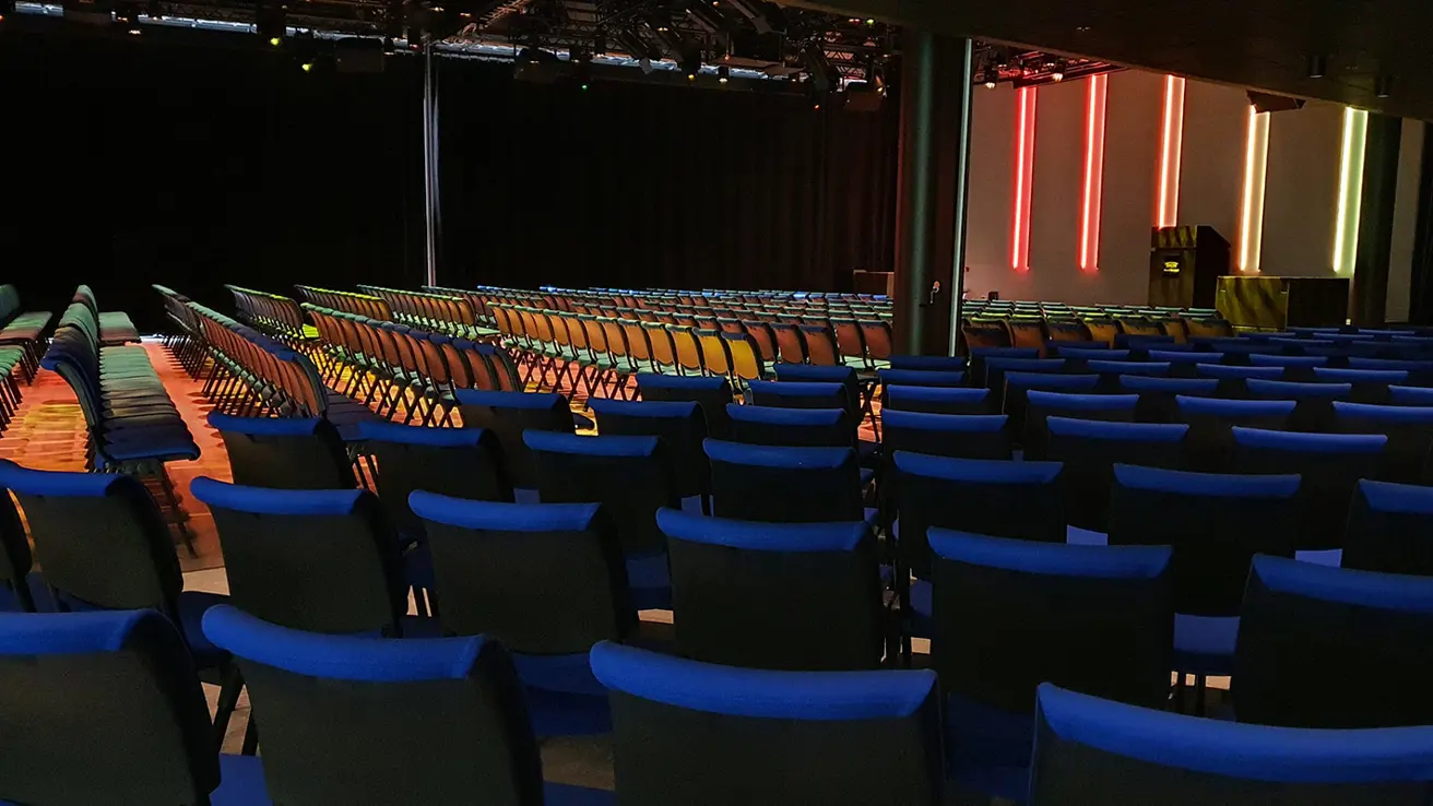 Arena Nord-Norge med eventbelysning for høst