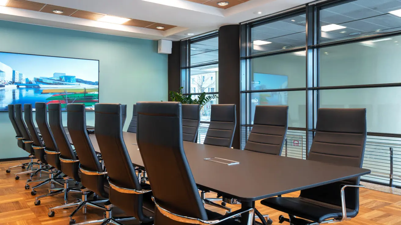 konferanserom tryllefloyten i styrebordoppsett