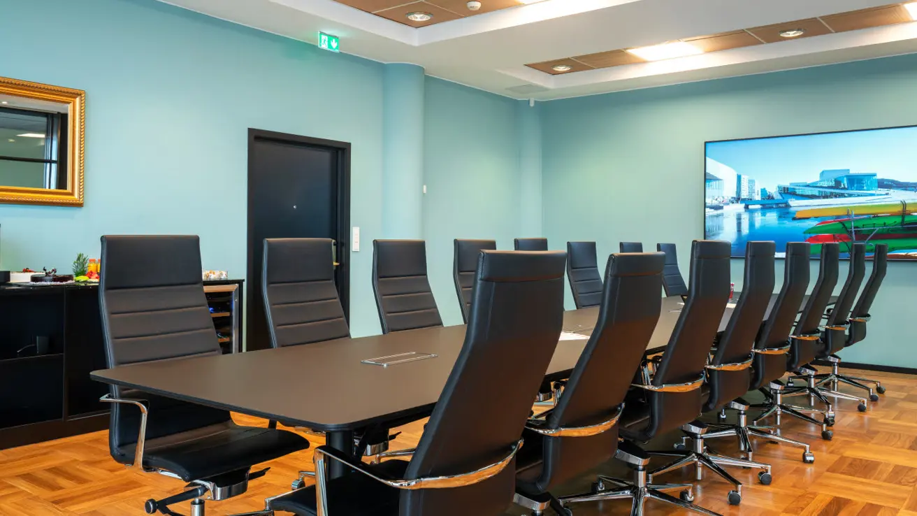 konferanserom tryllefloyten i styrebordoppsett